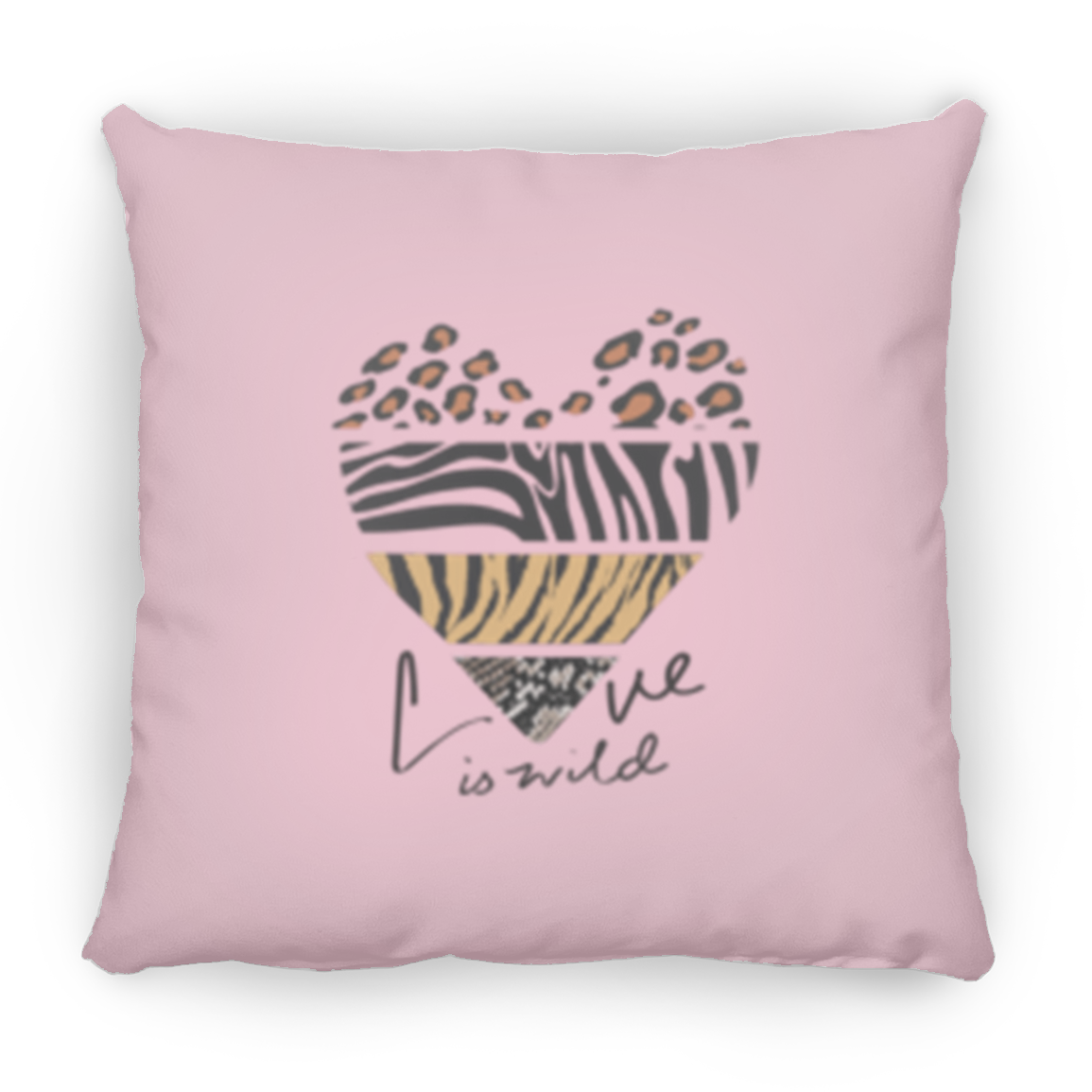 Double Sided Love is Wild Assorted Animal Print Small Square Pillow
