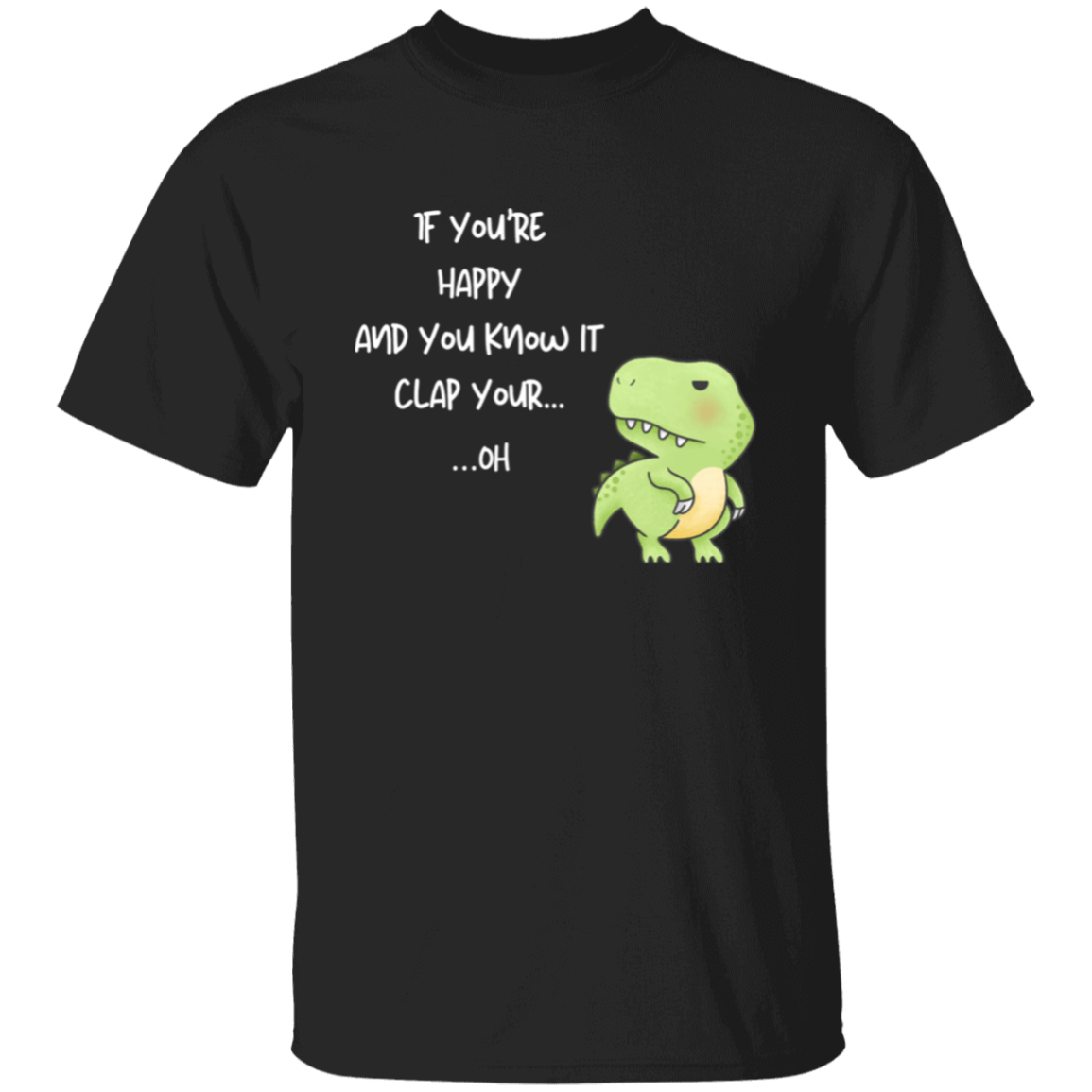 Clapless Carnivore Funny T-Rex Nursery Rhyme T-Shirt