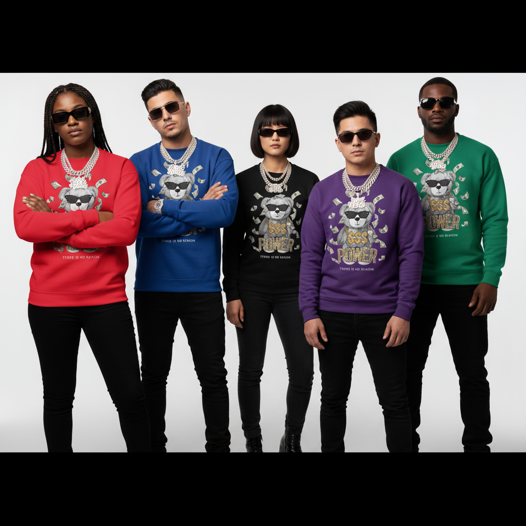 Money Is Power Teddy Sweatshirt