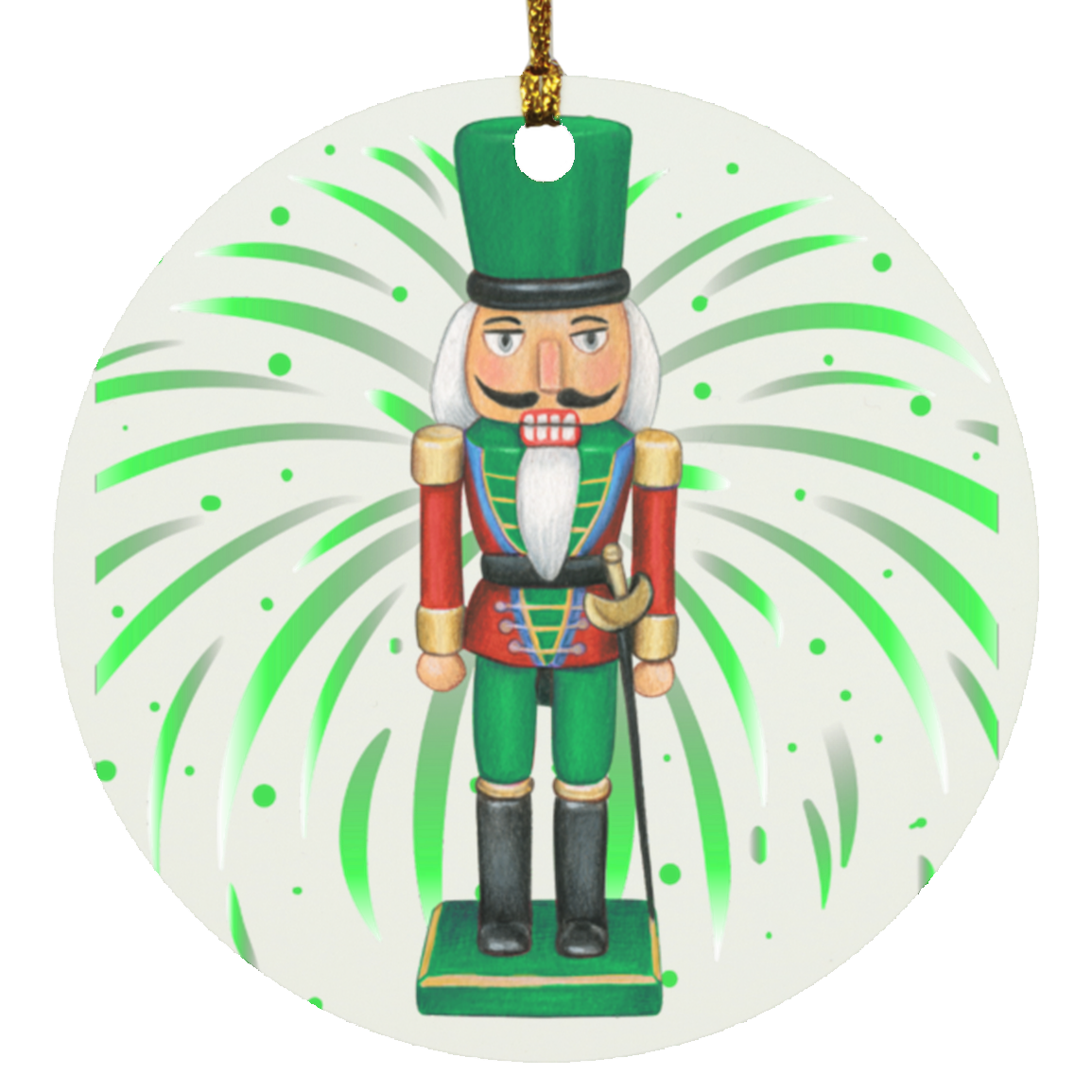 Nut Cracker Green Soldier