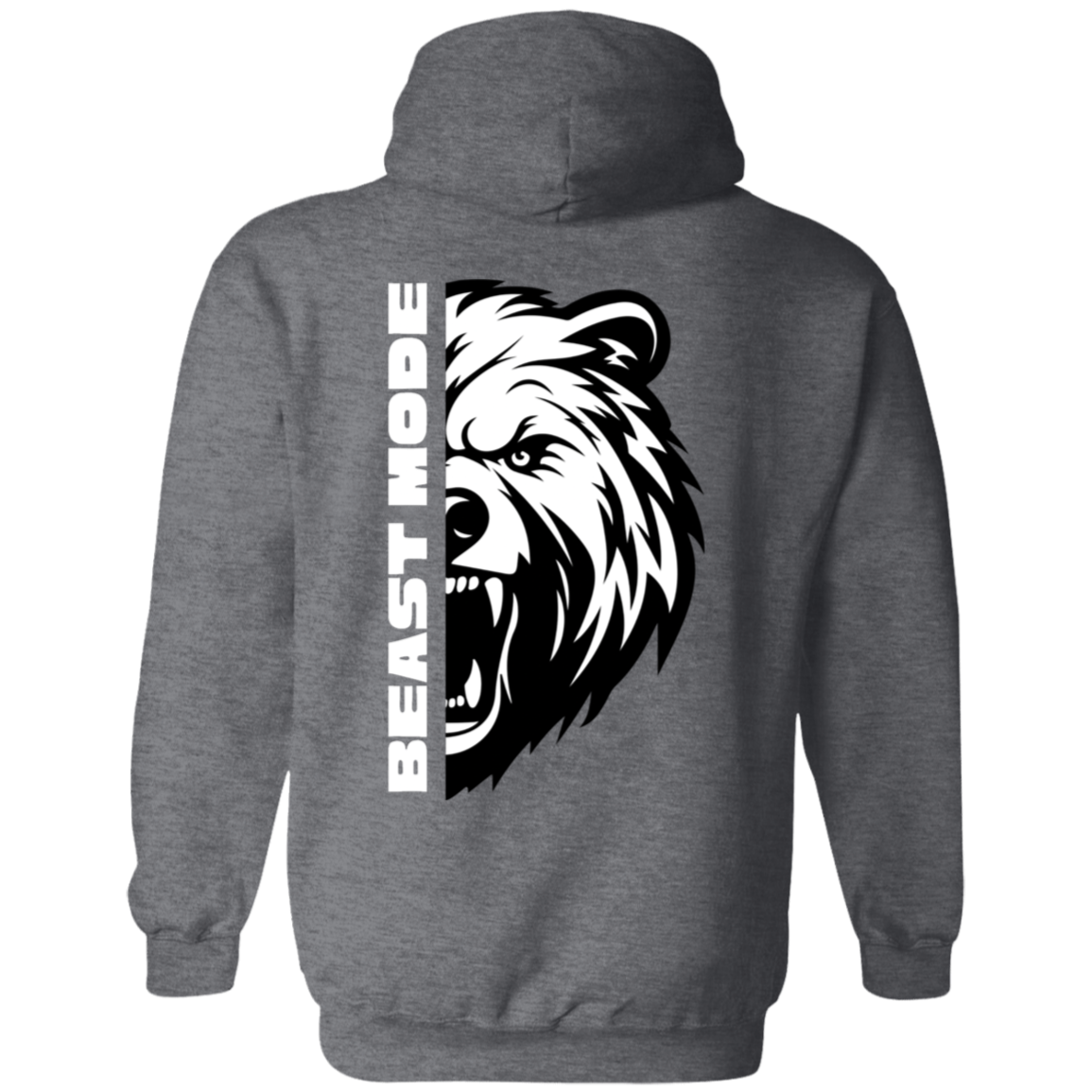Gym Animal - Beast Mode Grizzly Bear Pullover Hoodie