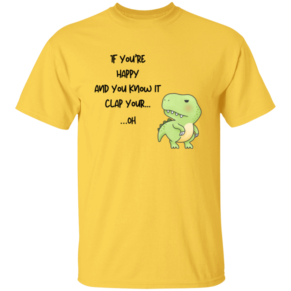 Clapless Carnivore Funny T-Rex Nursery Rhyme T-Shirt