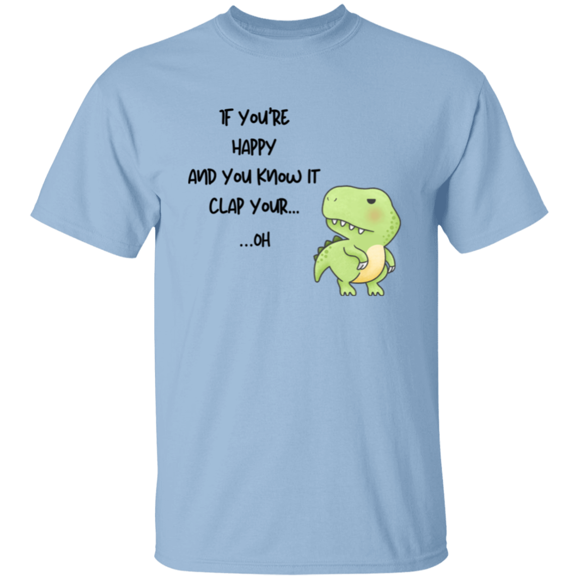 Clapless Carnivore Funny T-Rex Nursery Rhyme T-Shirt