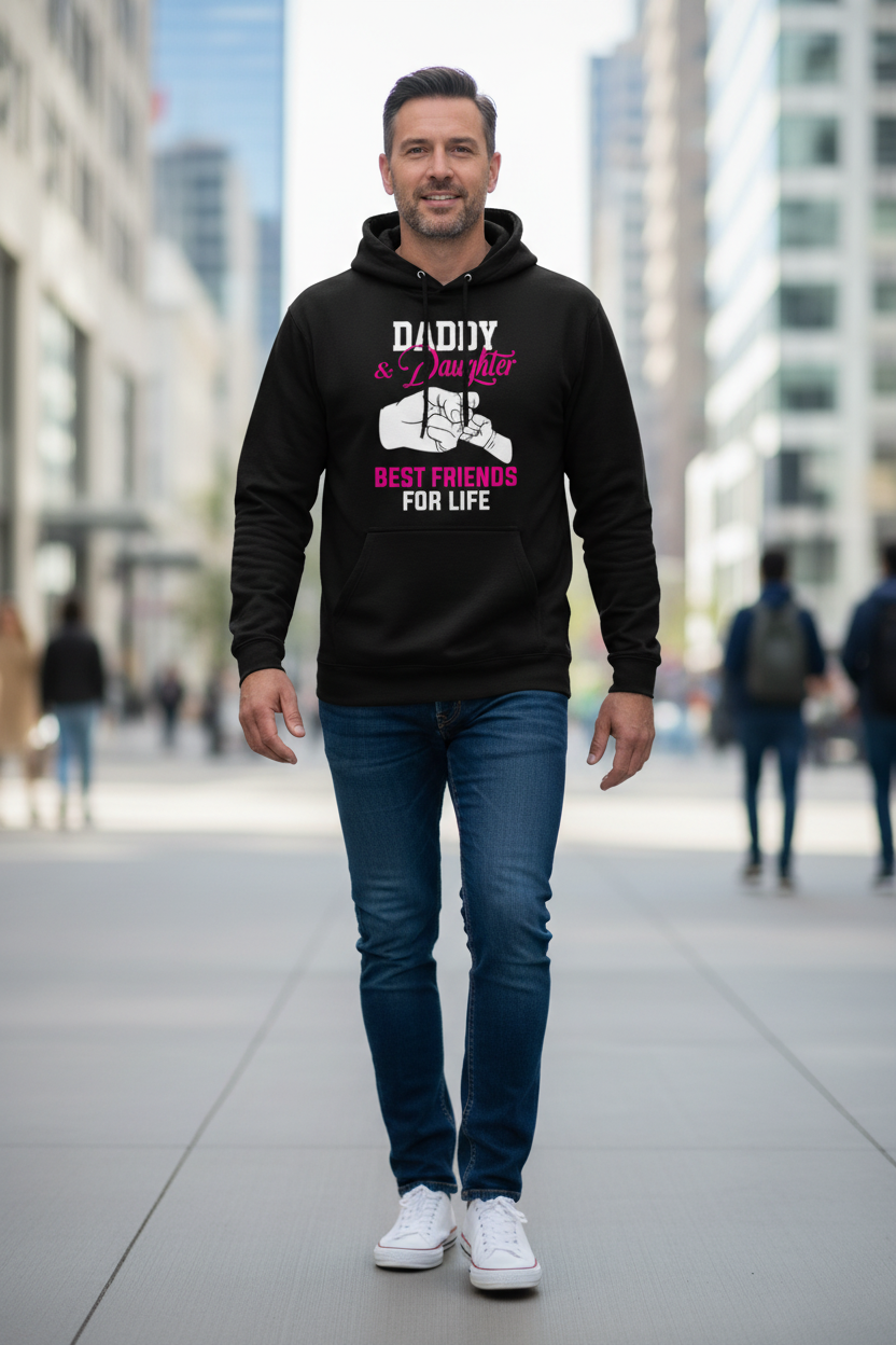 Daddy & Daughter Best Friends For Life Pullover Hoodie