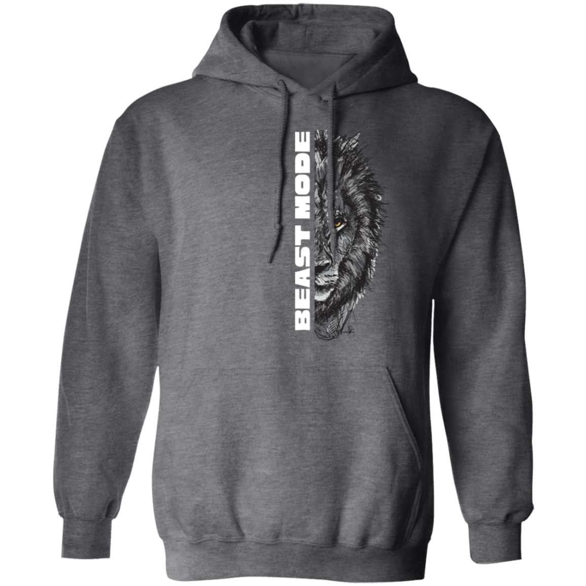 Gym Animal Beast Mode Lion Pullover Hoodie
