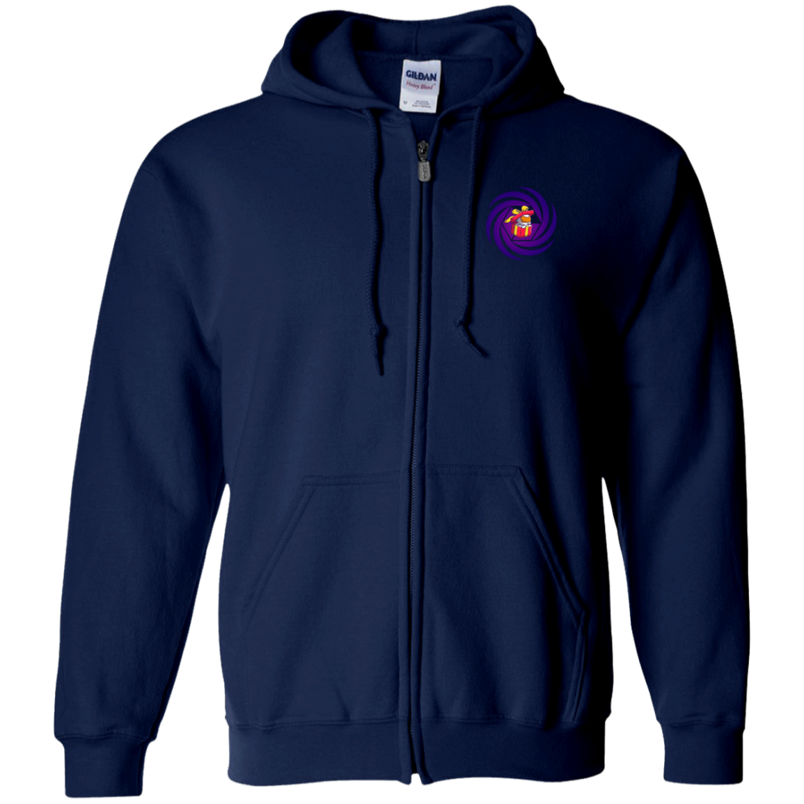 Giftbox Galaxy Zip Up Hooded Sweatshirt