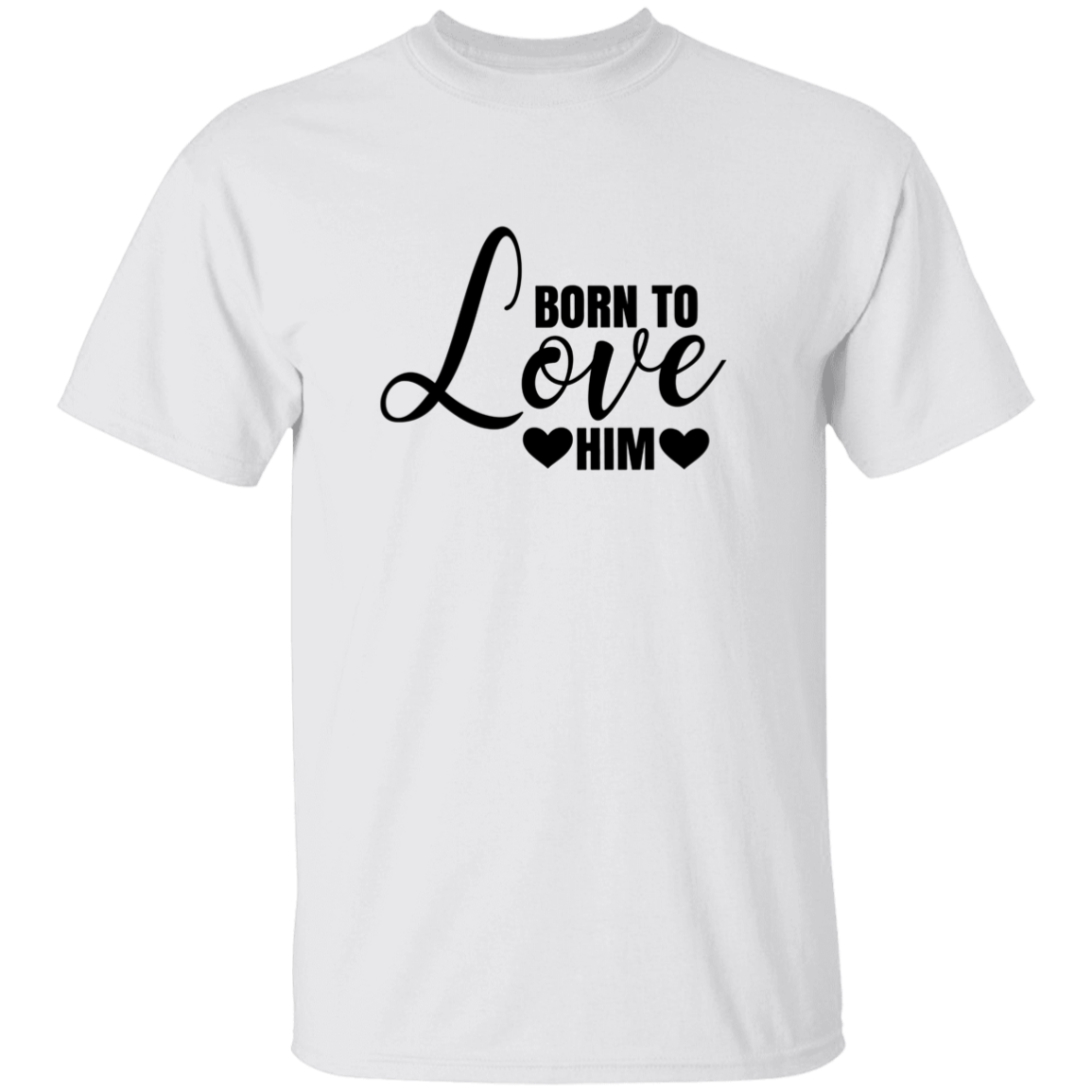Born To Love Him/Her Couples Valentines Day T-Shirt