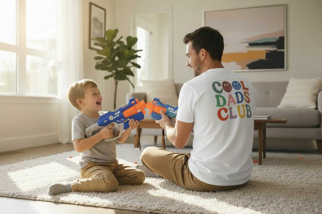 Cool Dads Club – Retro Smile Graphic T-Shirt