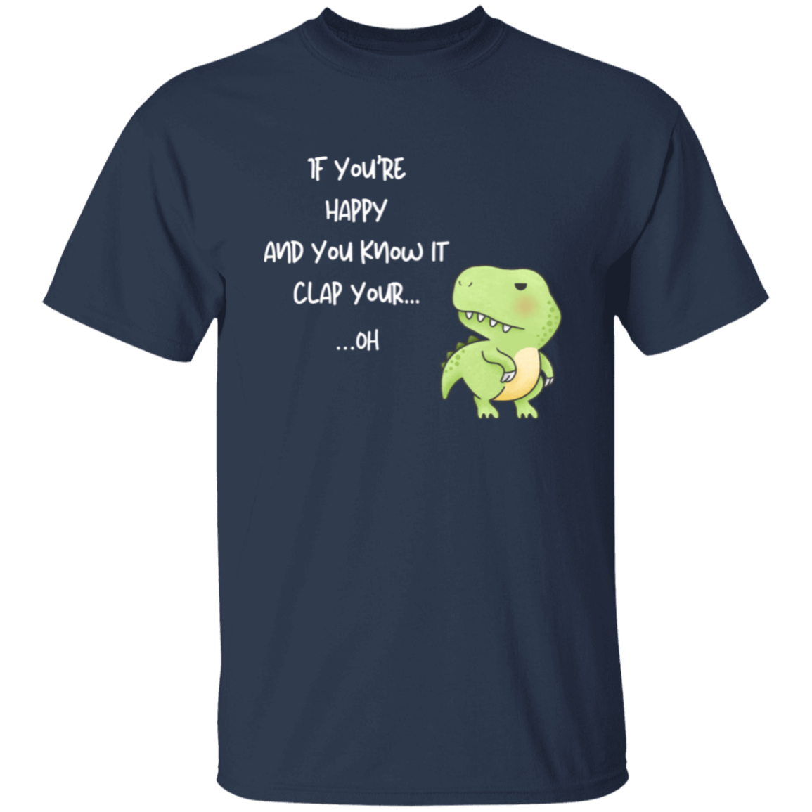 Clapless Carnivore Funny T-Rex Nursery Rhyme T-Shirt