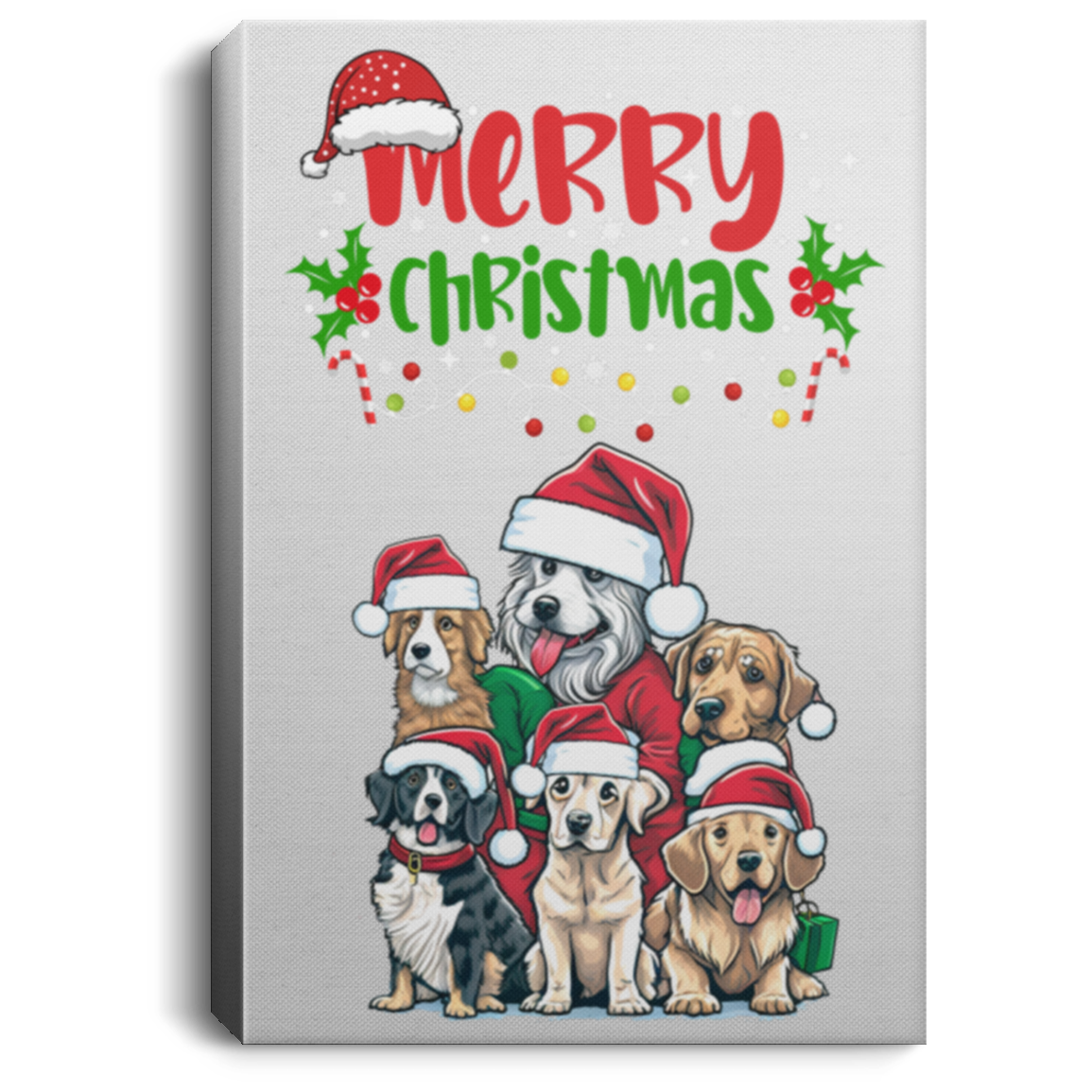 Christmas Dogs Canvas