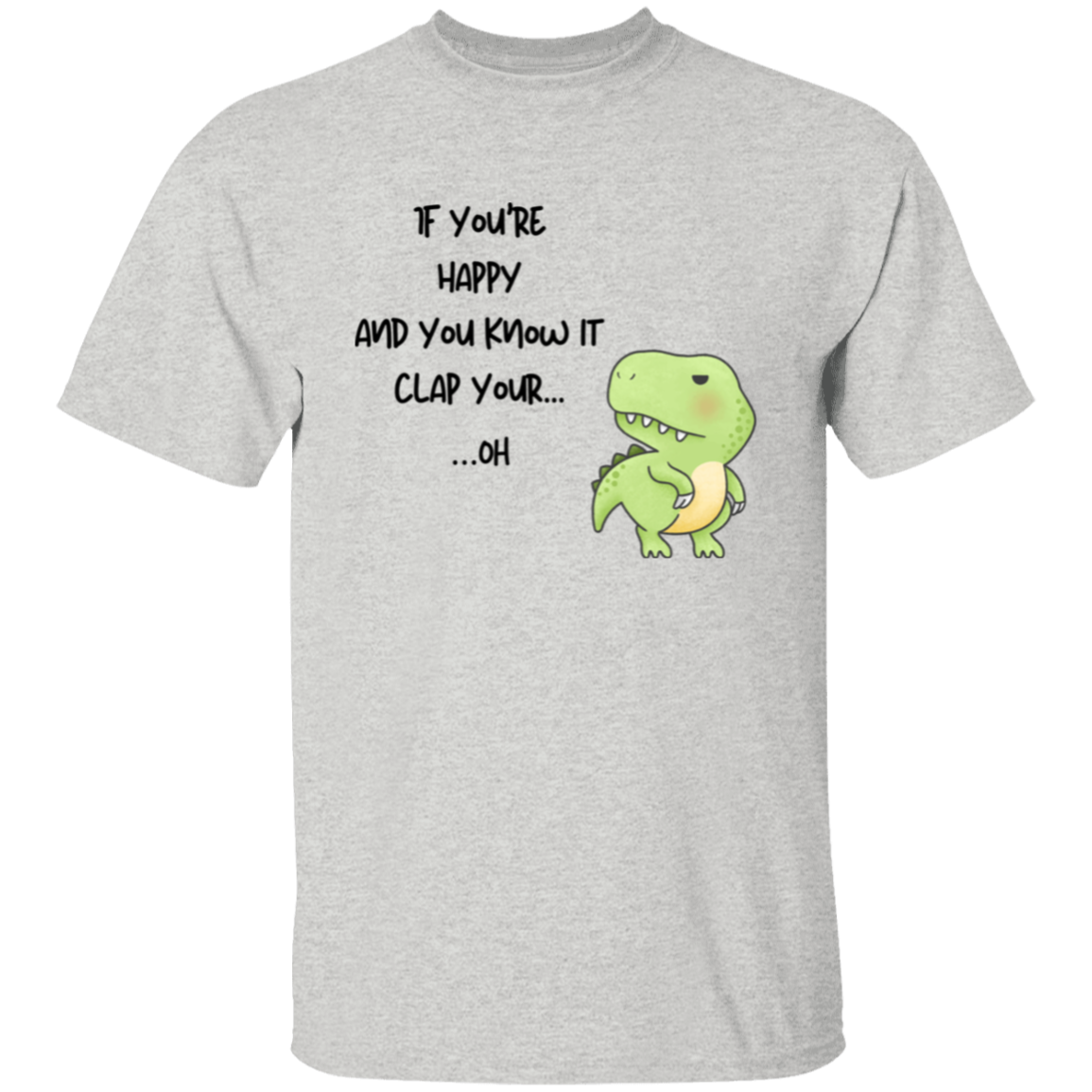 Clapless Carnivore Funny T-Rex Nursery Rhyme T-Shirt