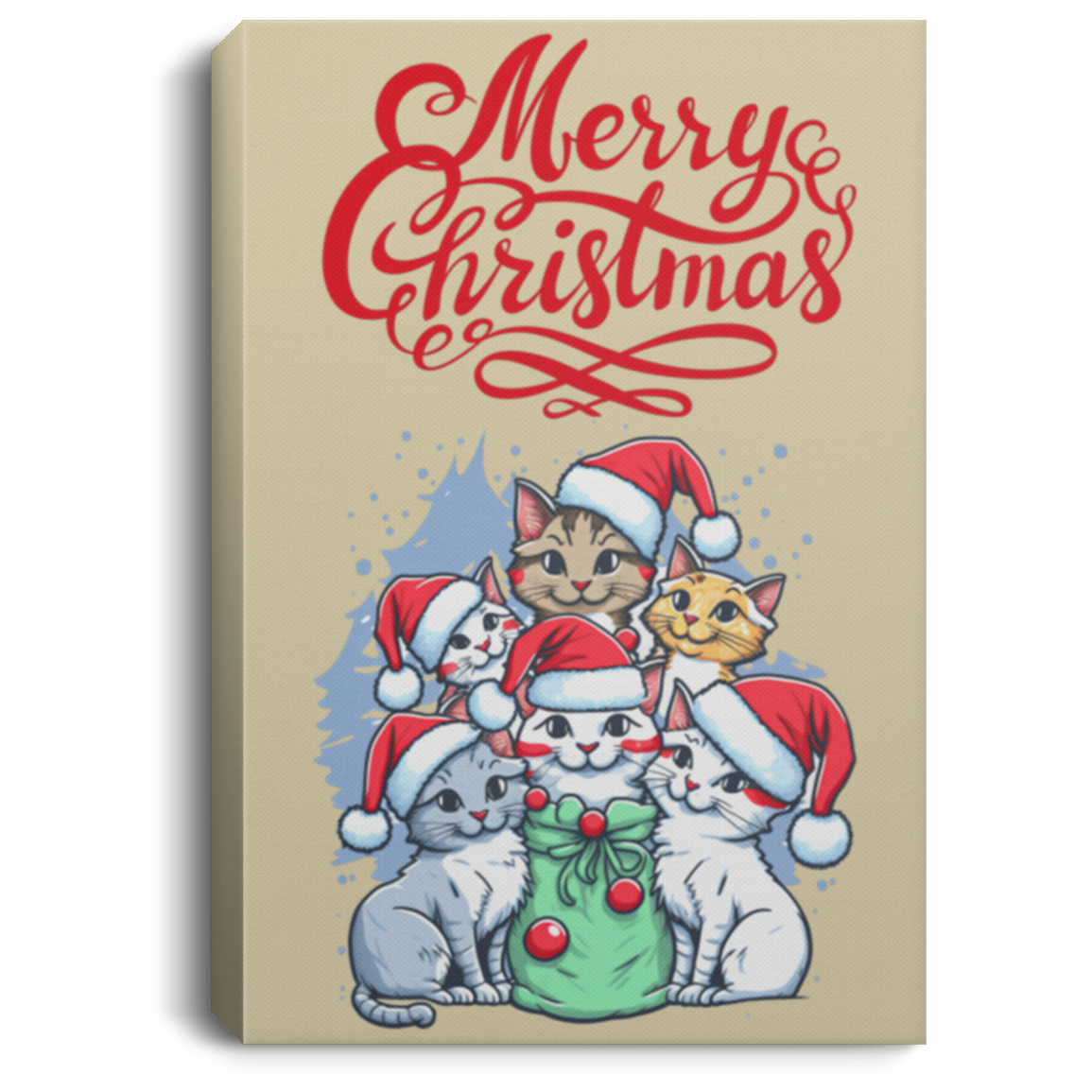 Christmas Cats Canvas