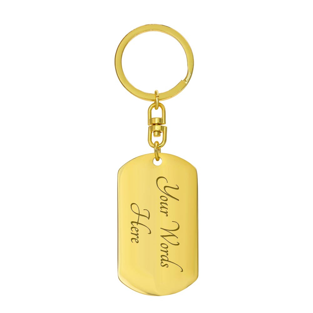 You & Me - Dog Tag Keychain