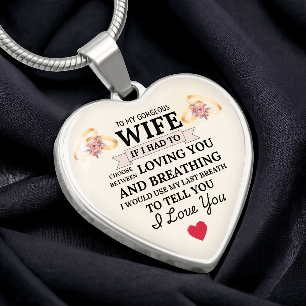 Breathless Love: Heartfelt Necklace for My Wife