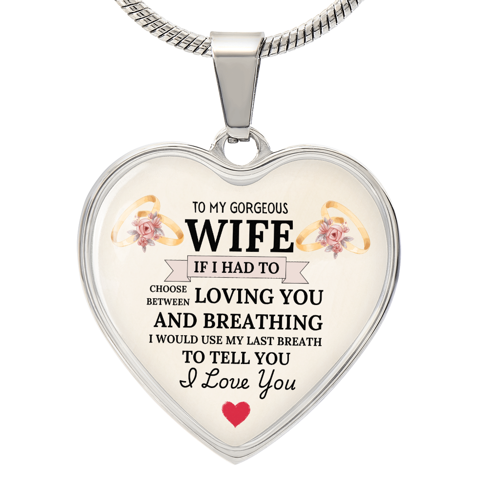 Breathless Love: Heartfelt Necklace for My Wife