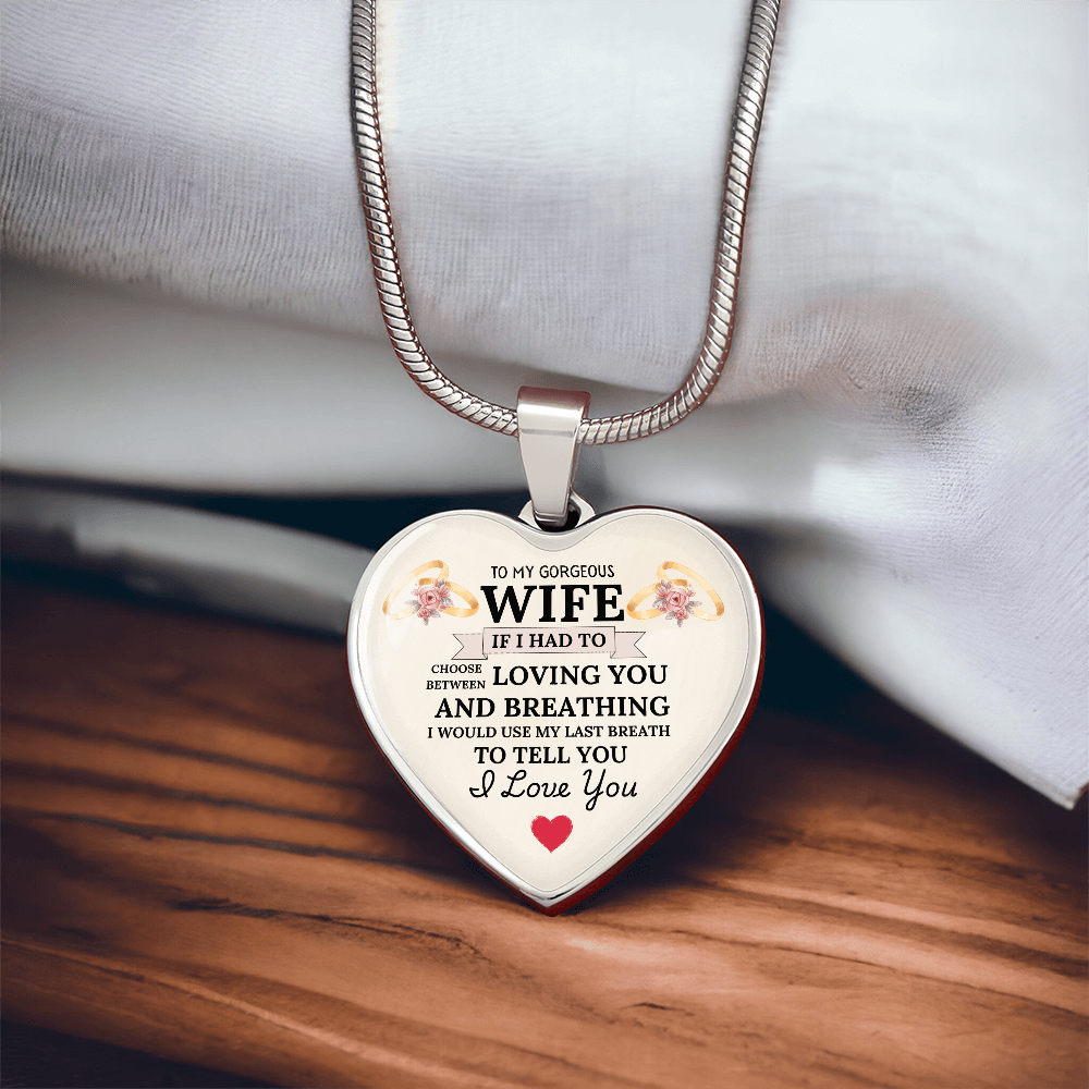 Breathless Love: Heartfelt Necklace for My Wife