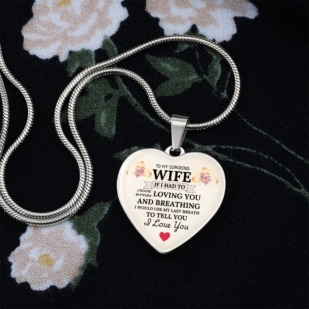 Breathless Love: Heartfelt Necklace for My Wife