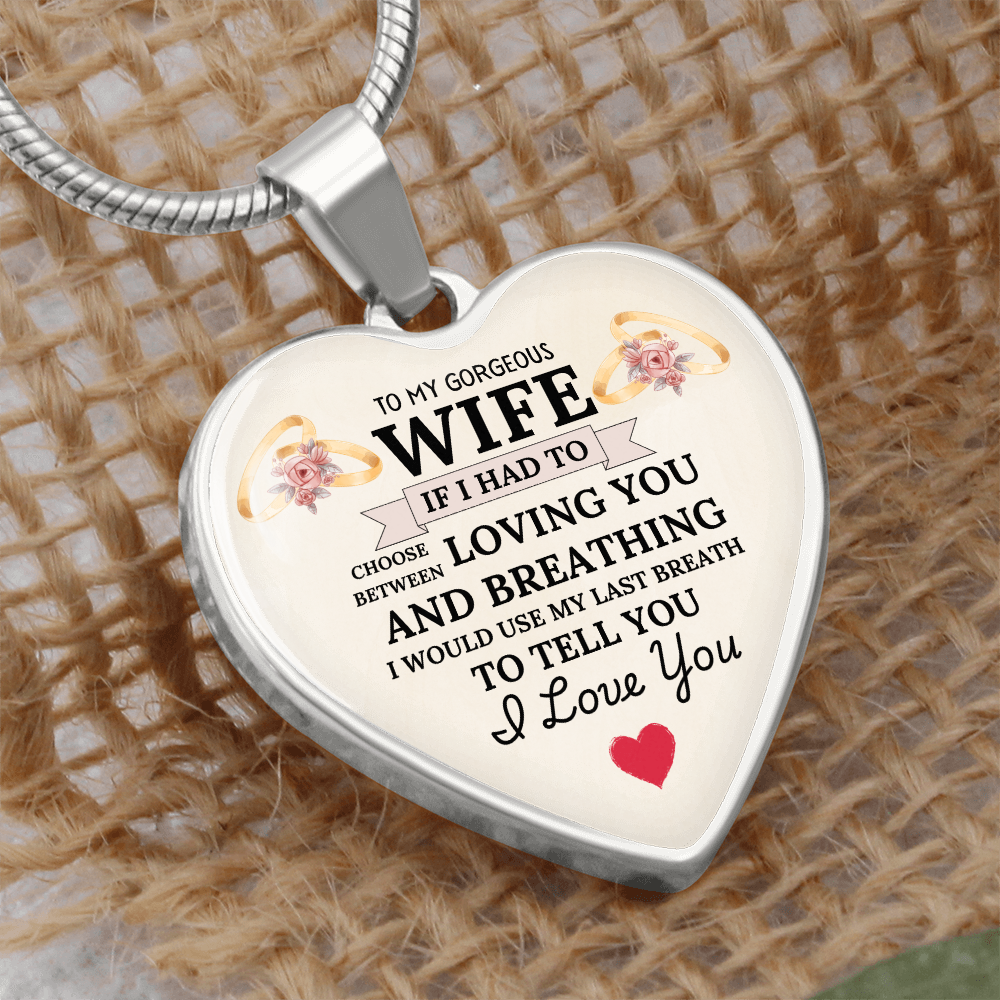 Breathless Love: Heartfelt Necklace for My Wife