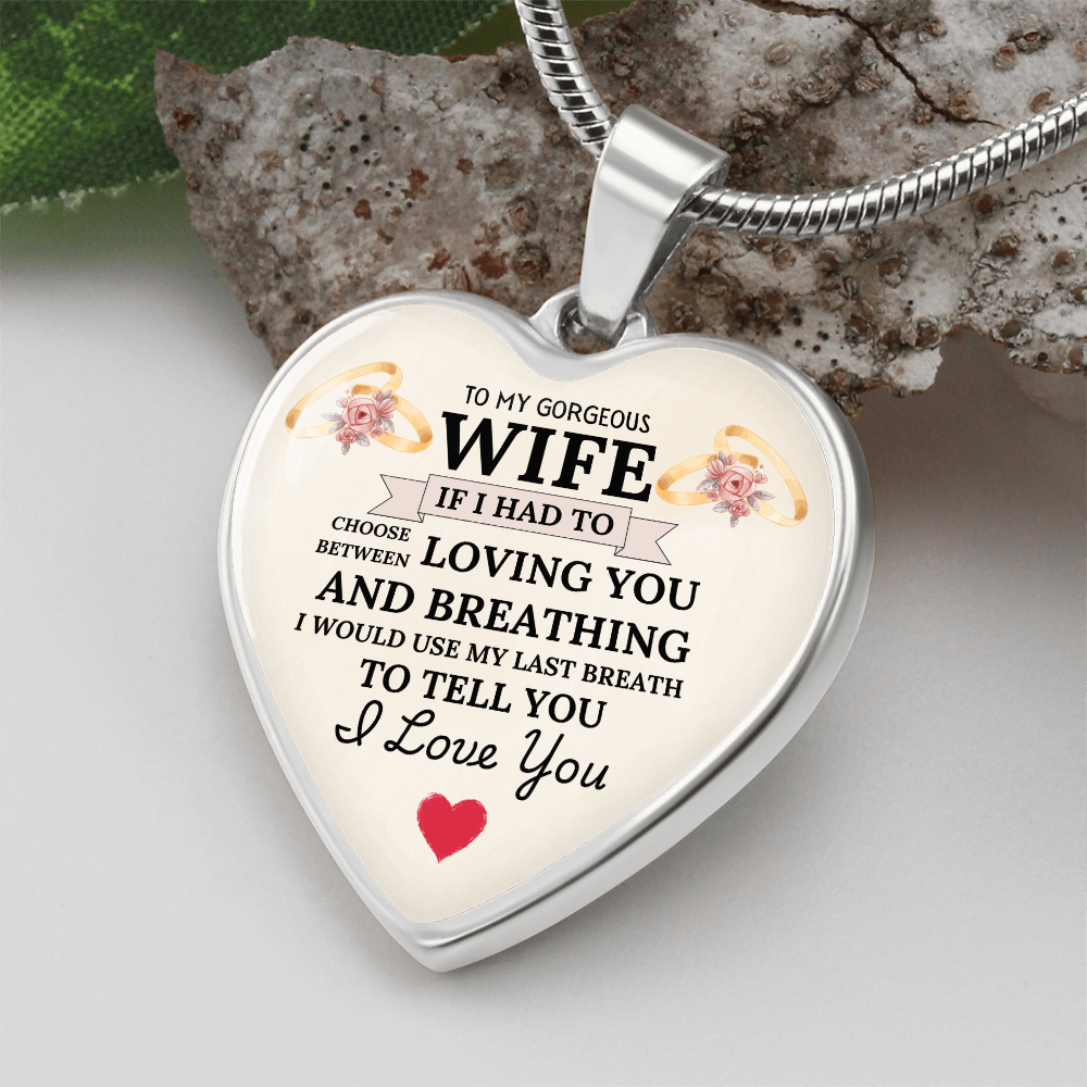 Breathless Love: Heartfelt Necklace for My Wife