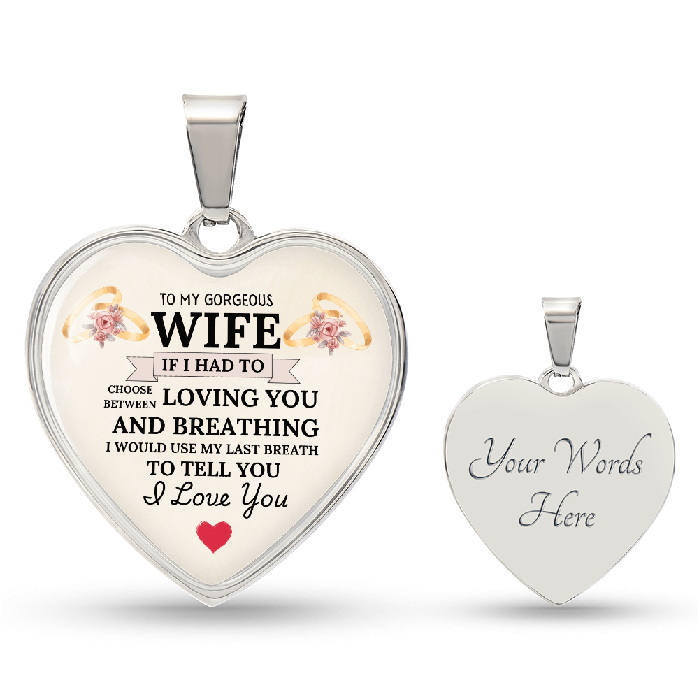 Breathless Love: Heartfelt Necklace for My Wife