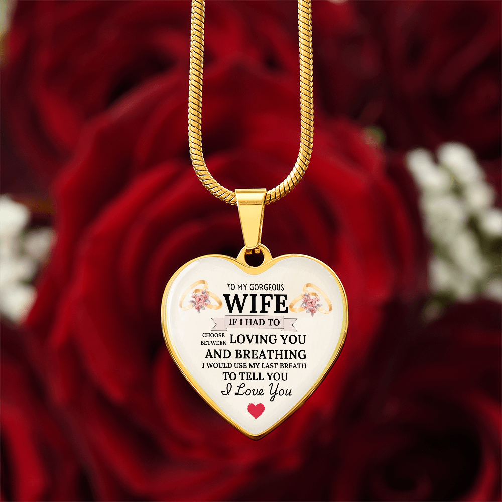 Breathless Love: Heartfelt Necklace for My Wife