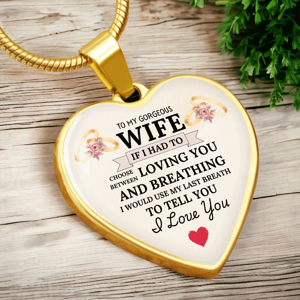 Breathless Love: Heartfelt Necklace for My Wife