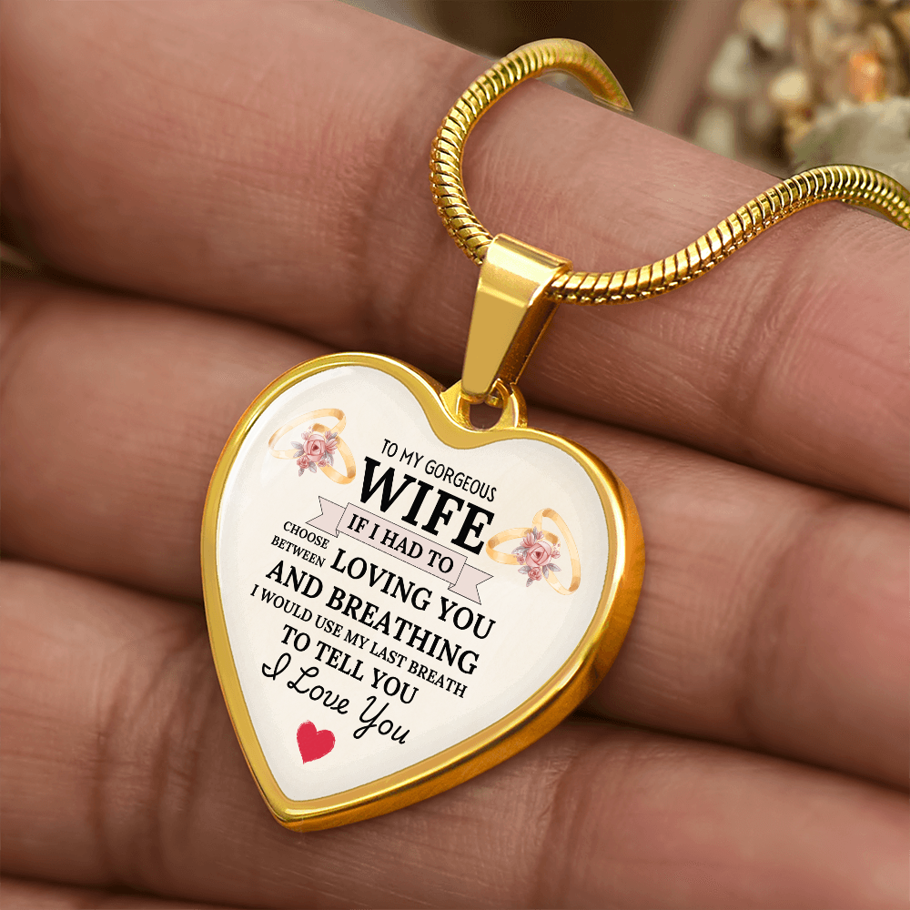 Breathless Love: Heartfelt Necklace for My Wife