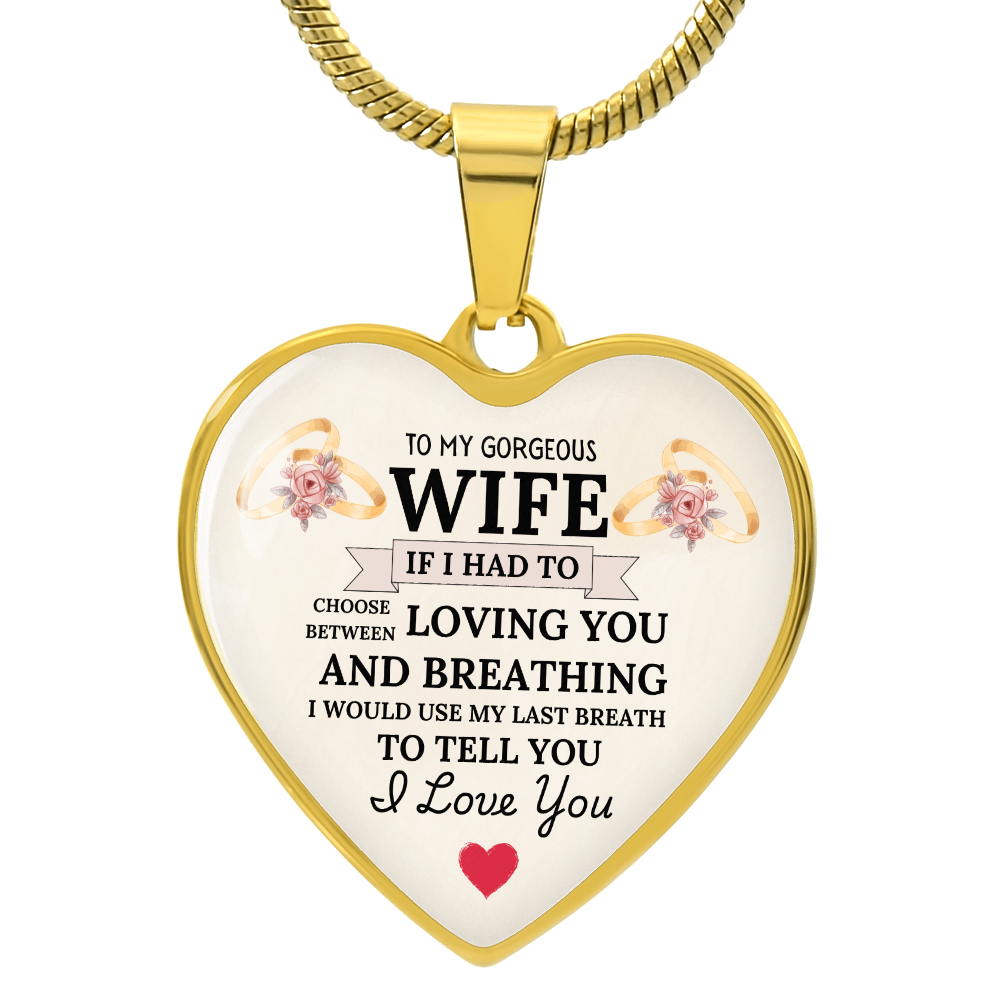 Breathless Love: Heartfelt Necklace for My Wife