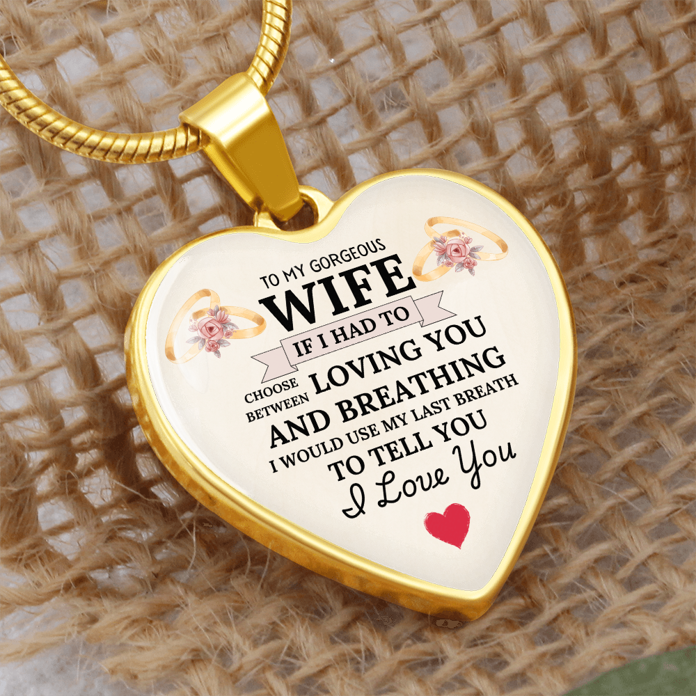 Breathless Love: Heartfelt Necklace for My Wife