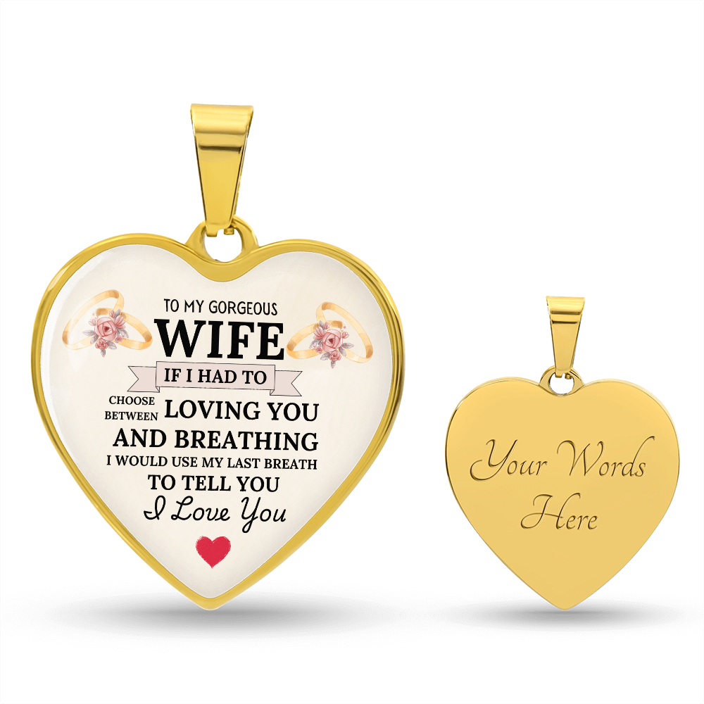 Breathless Love: Heartfelt Necklace for My Wife