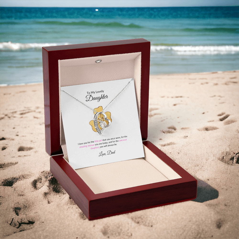 Forever My Daughter Forever Love Necklace Gift from Dad