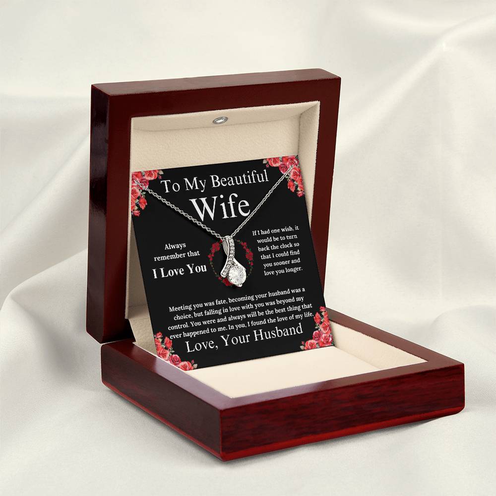 To My Beautiful Wife - Alluring Beauty Necklace
