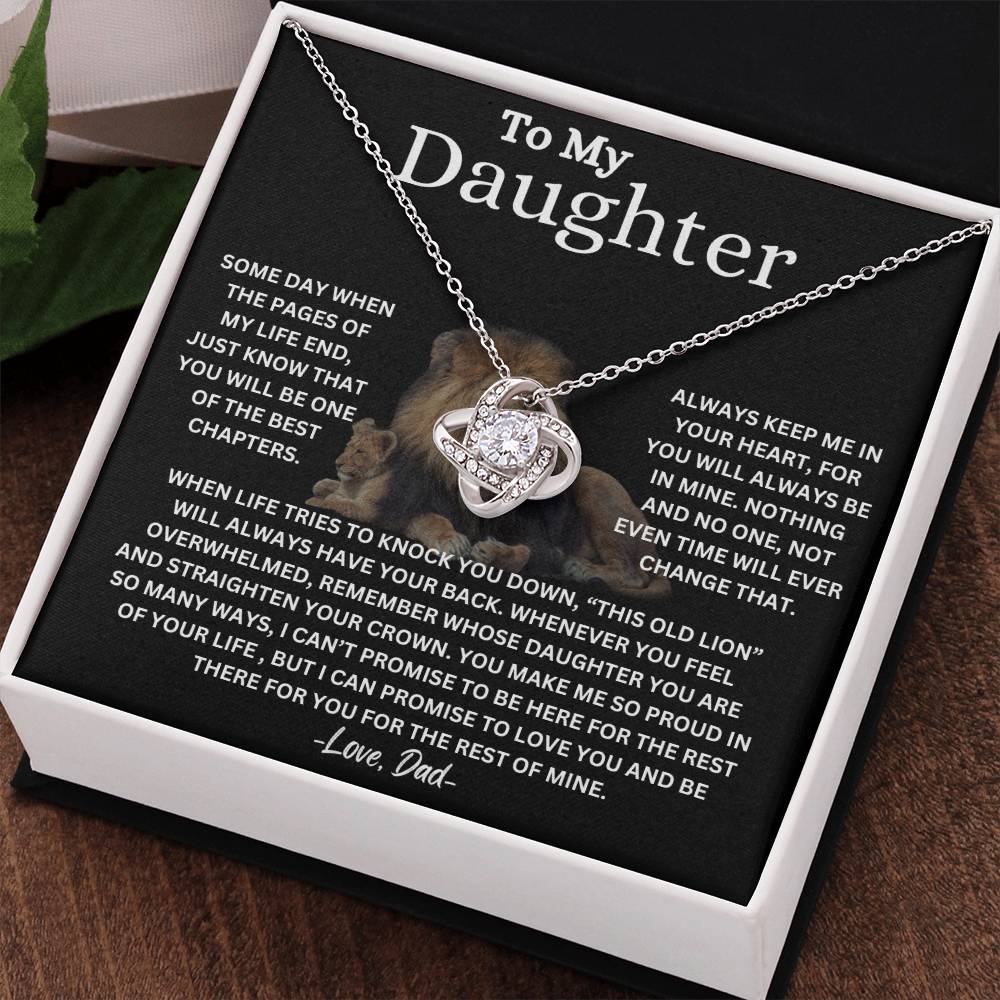 This Old Lion Love Knot Necklace From Dad