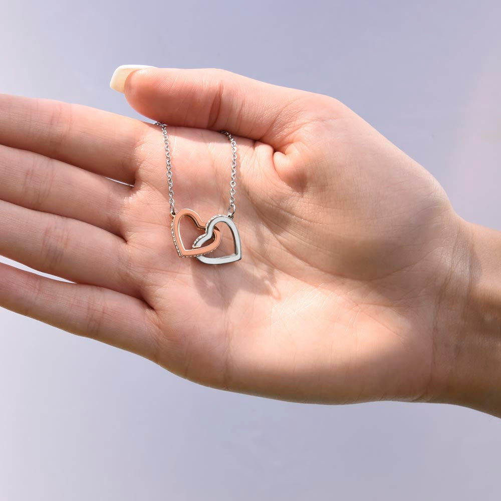 Always By Your Side – Sister's Interlocking Hearts Necklace