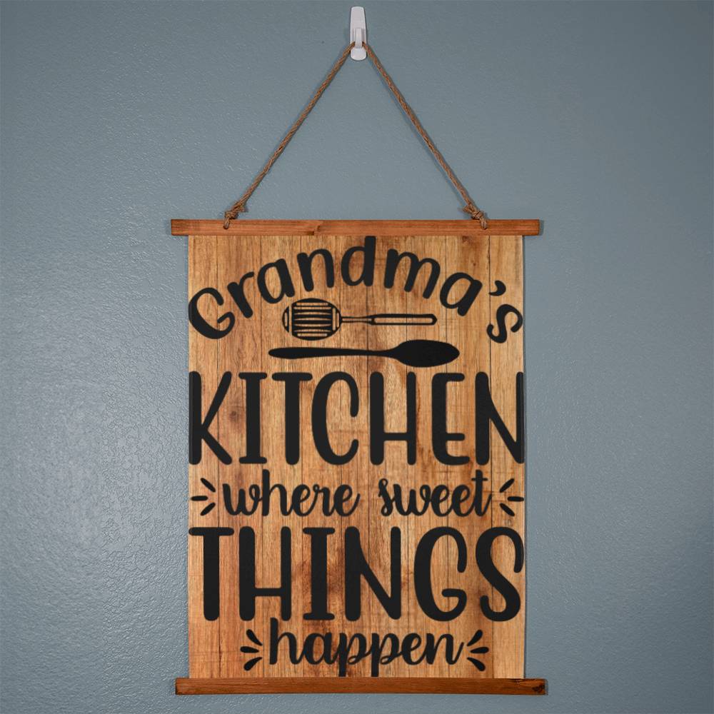 Grandma's Kitchen Where Sweet Things Happen Wall Tapestry