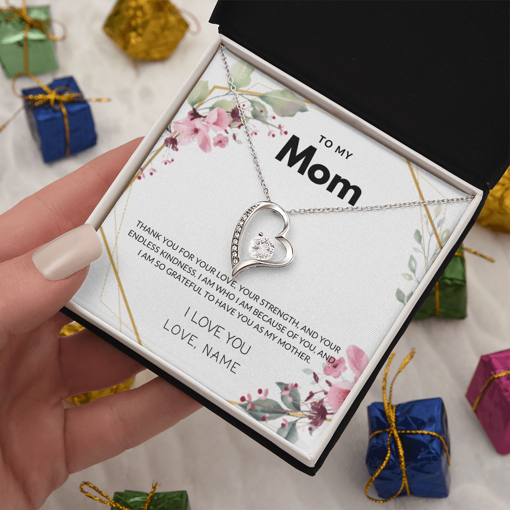 To My Mom - Forever in My Heart - Forever Love Necklace, Perfect Gift for Mother's Day