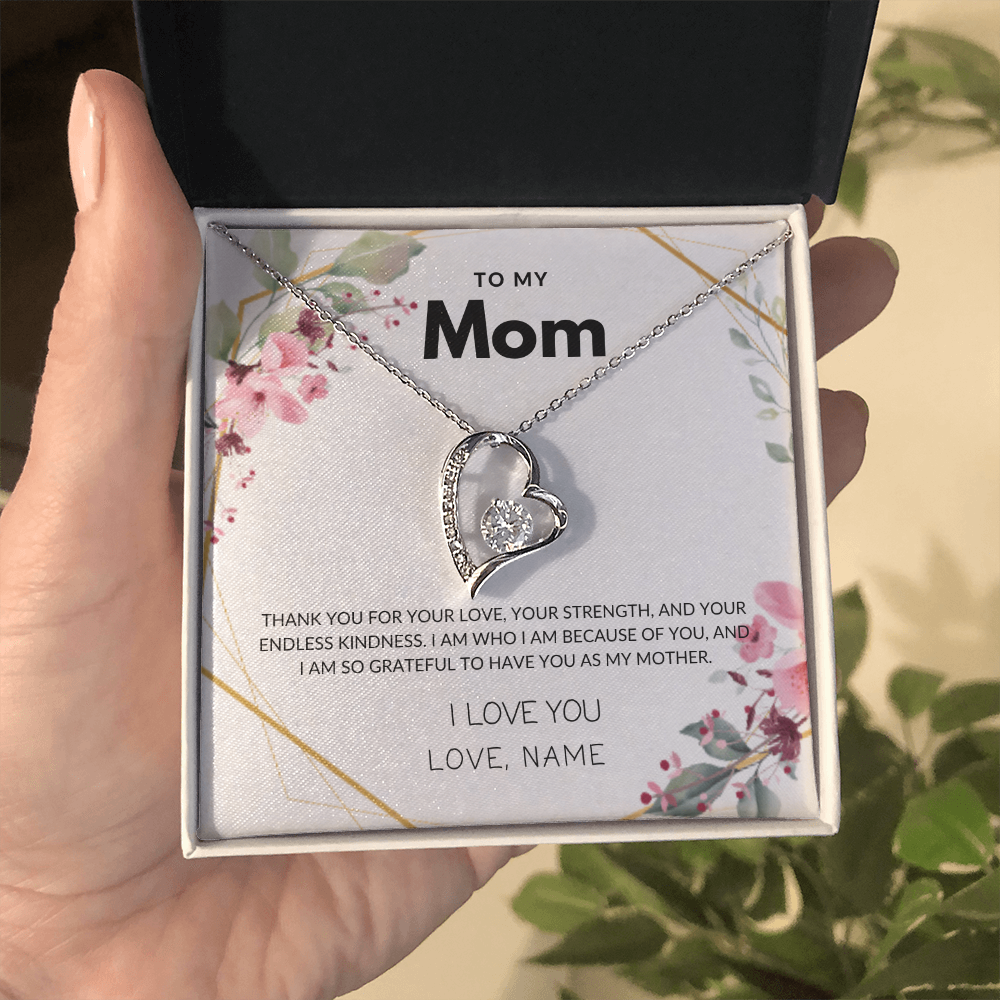 To My Mom - Forever in My Heart - Forever Love Necklace, Perfect Gift for Mother's Day