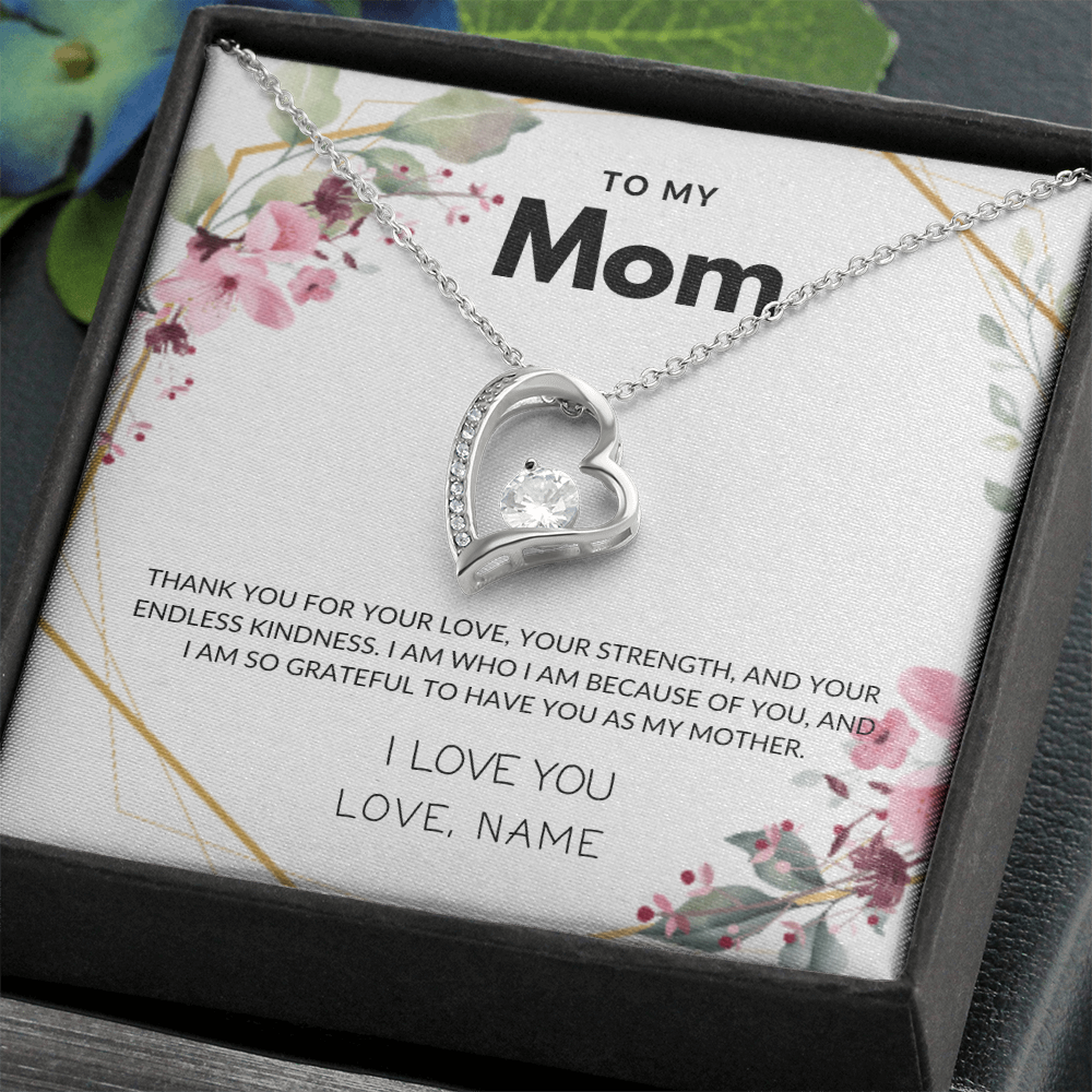 To My Mom - Forever in My Heart - Forever Love Necklace, Perfect Gift for Mother's Day