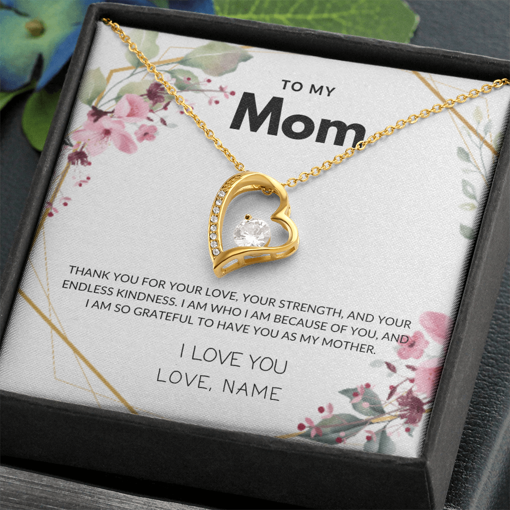 To My Mom - Forever in My Heart - Forever Love Necklace, Perfect Gift for Mother's Day