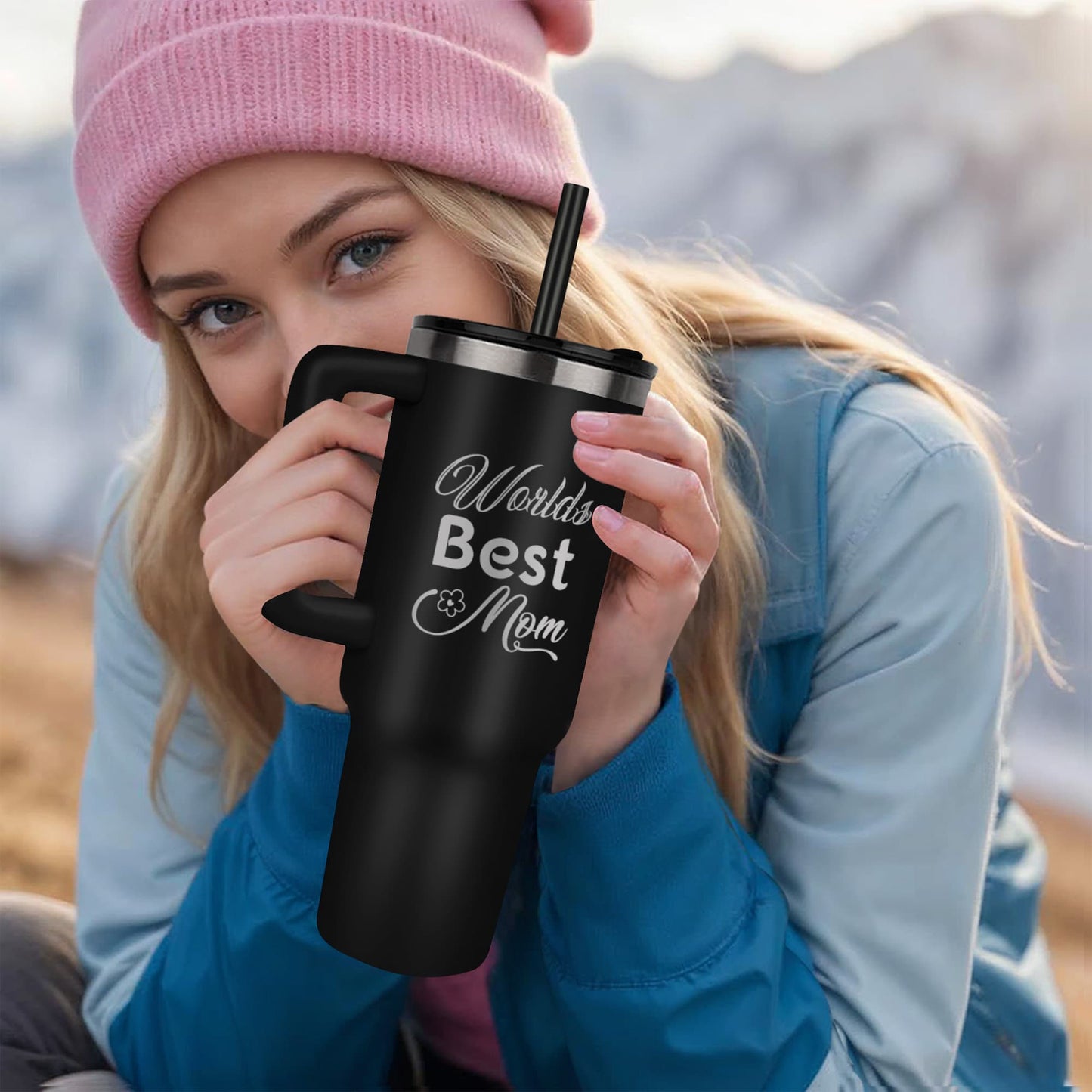 World's Best Mom Pinnacle 40oz Tumbler Perfect Gift for Mom on Mother's Day