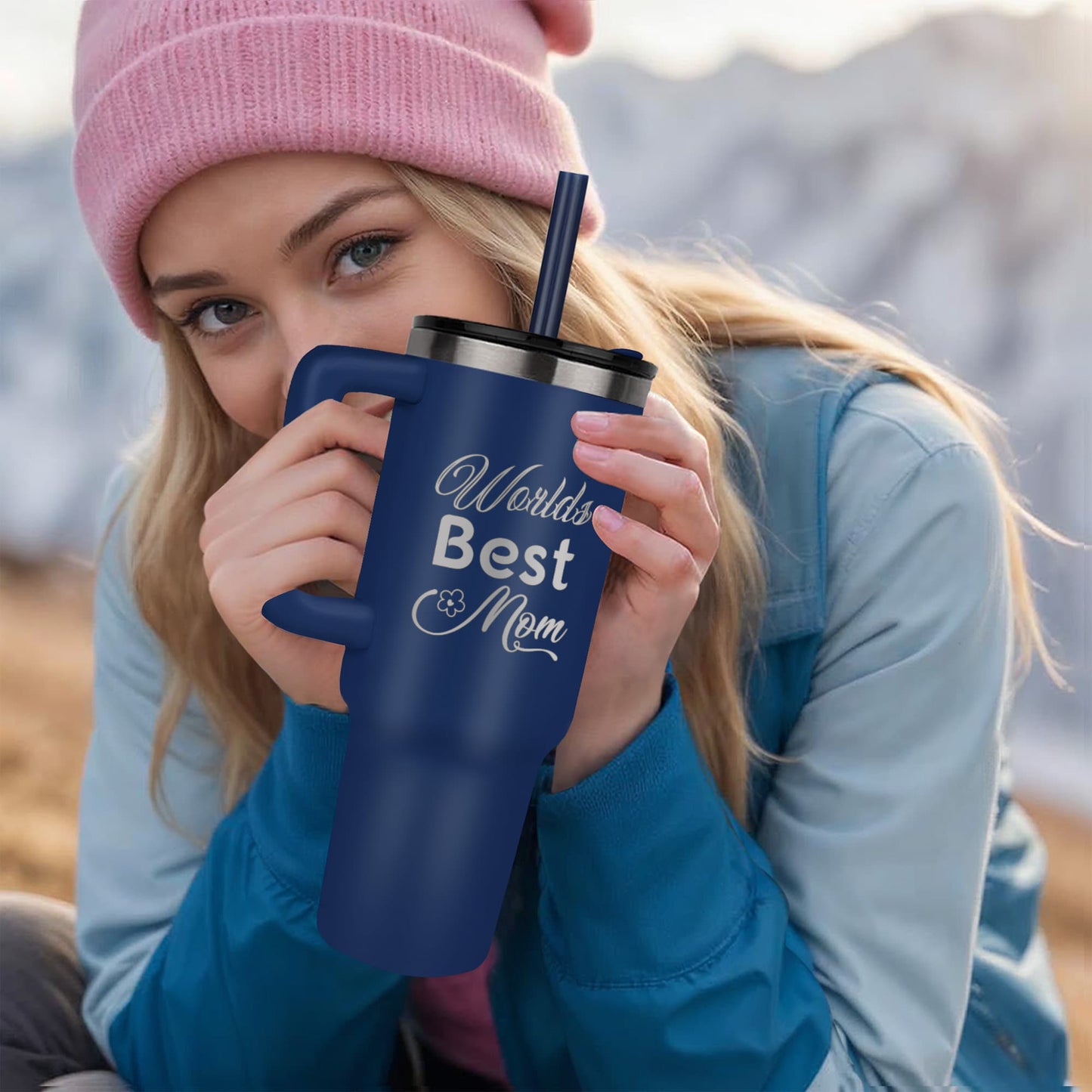 World's Best Mom Pinnacle 40oz Tumbler Perfect Gift for Mom on Mother's Day