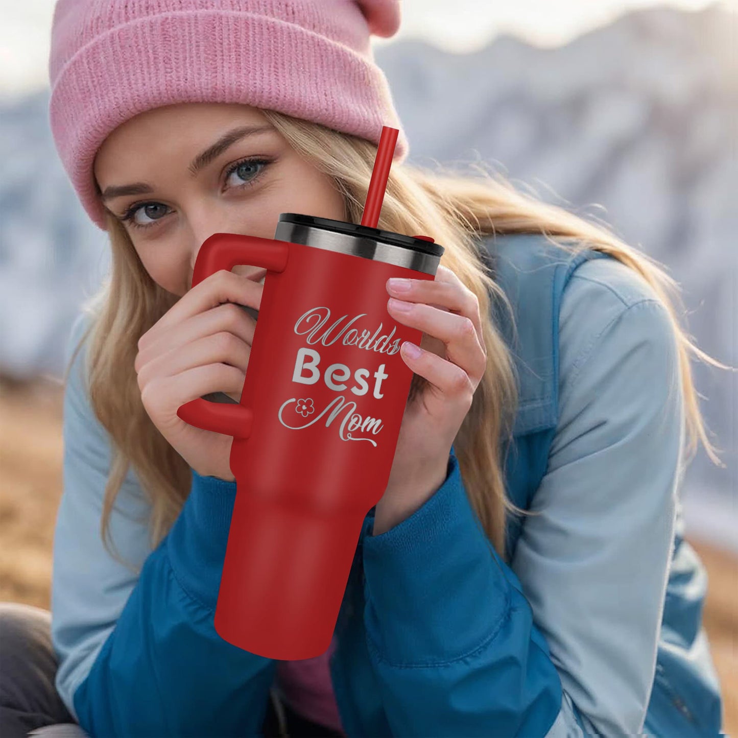 World's Best Mom Pinnacle 40oz Tumbler Perfect Gift for Mom on Mother's Day