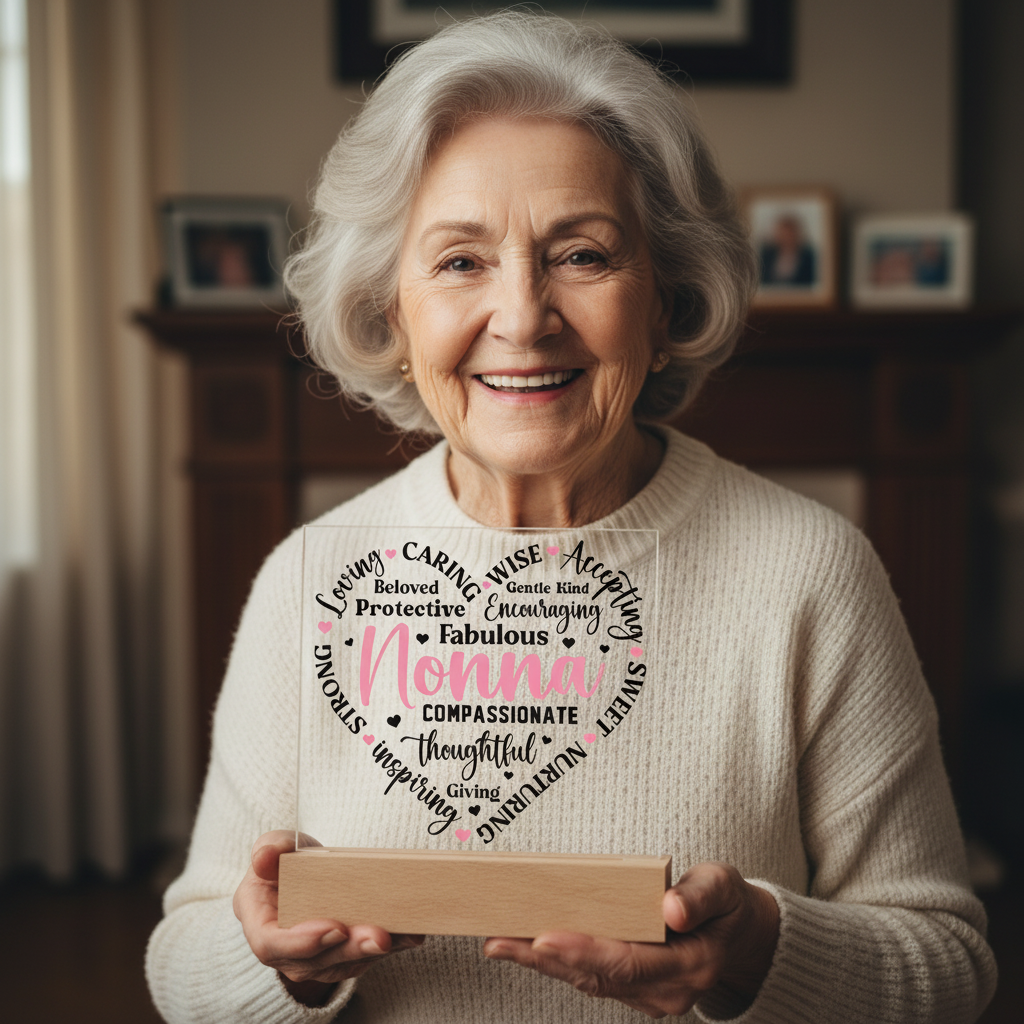 To My Nonna - Forever Loved Square Acrylic Piece