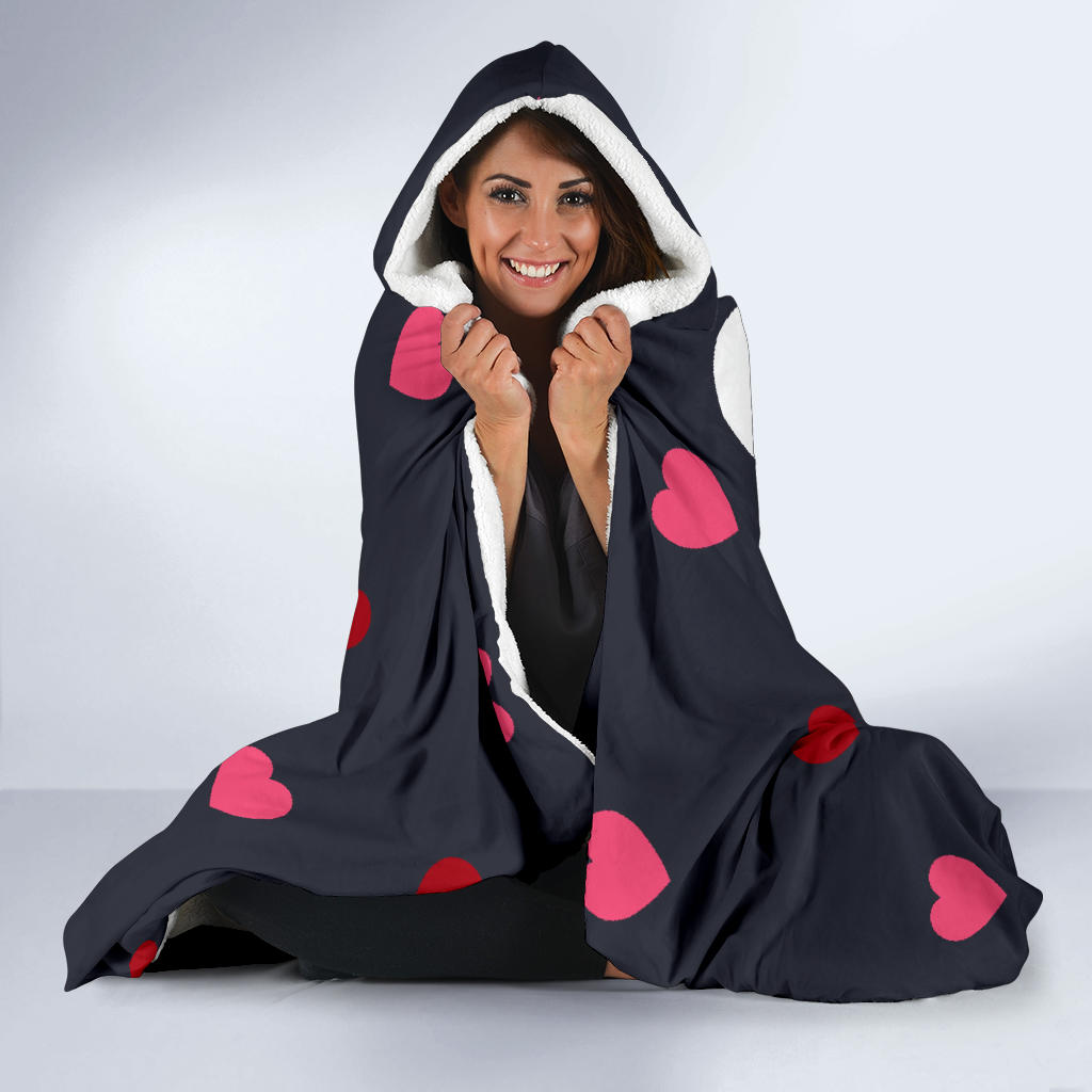 You & Me Valentines Hooded Blanket