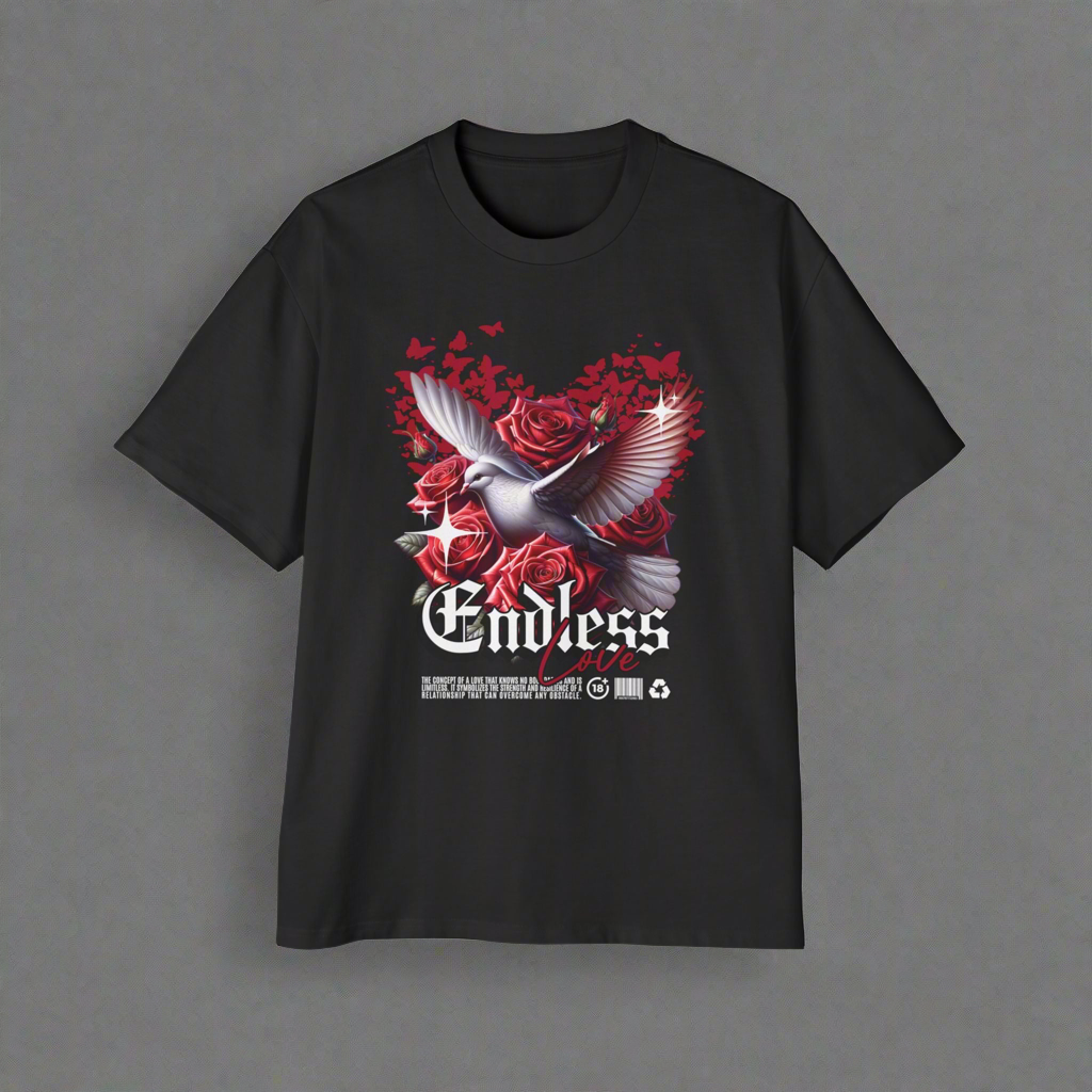 Endless Love Graphic Men's Heavy Oversized Tee