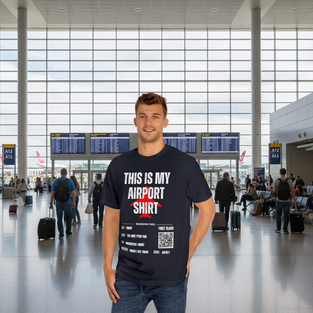 This Is My Airport Shirt Unisex Classic Tee Black