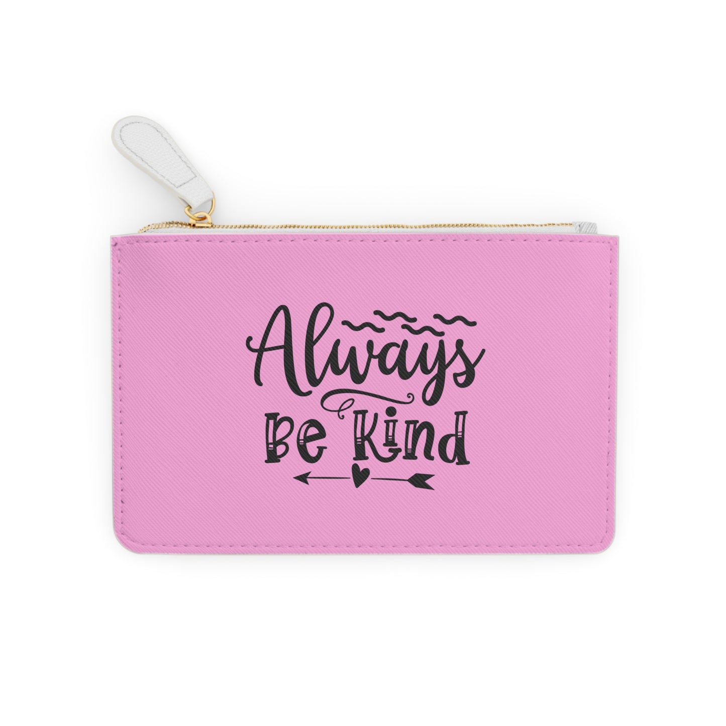 Pink Mini Clutch Bag with Motivational Quotes
