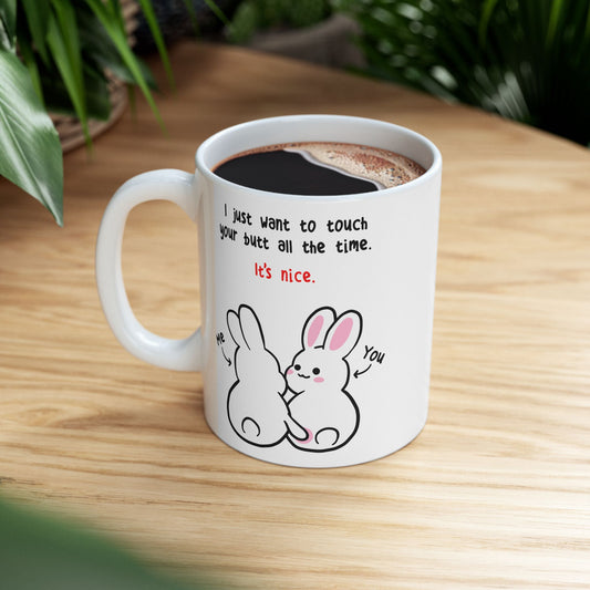 Butt Bunny 11oz Ceramic Mug