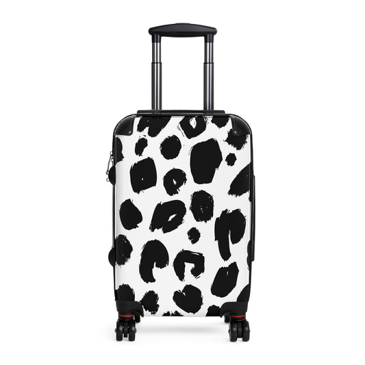Stylish Leopard Print Suitcase - Durable Travel Luggage for Trendsetters