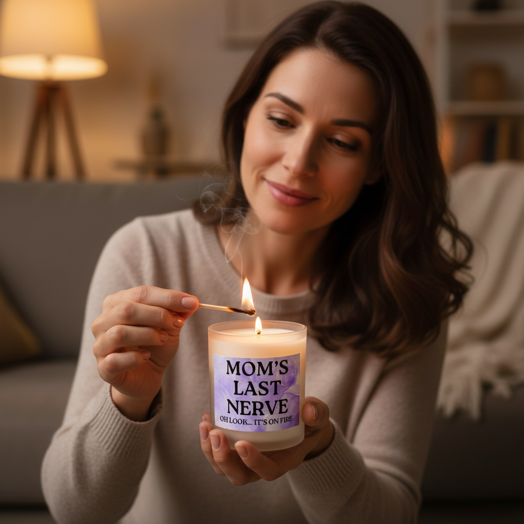 "Mom's Last Nerve" 11oz Frosted Glass